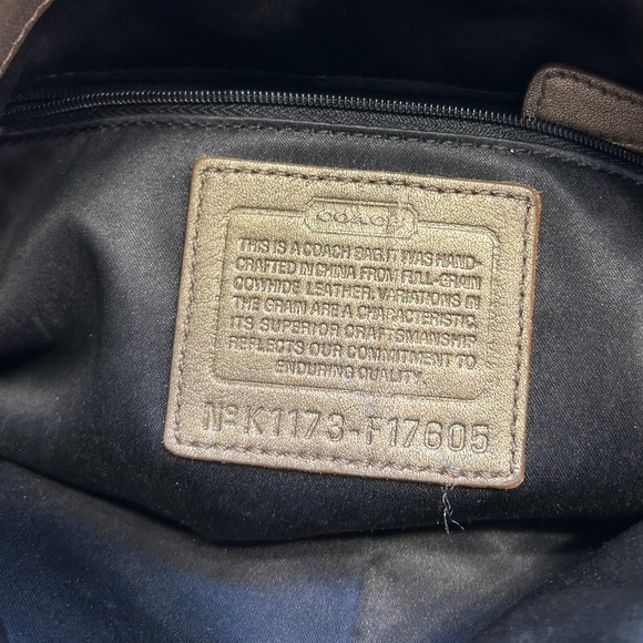 Coach Ashley Bronze Metallic Leather Hippie Shoulder Crossbody BUNDLE - Picture 6 of 12